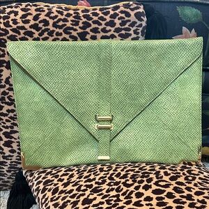 ASOS Green Clutch with Gold Accents